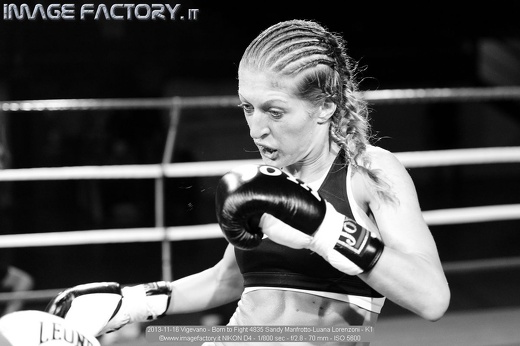 2013-11-16 Vigevano - Born to Fight 4835 Sandy Manfrotto-Luana Lorenzoni - K1